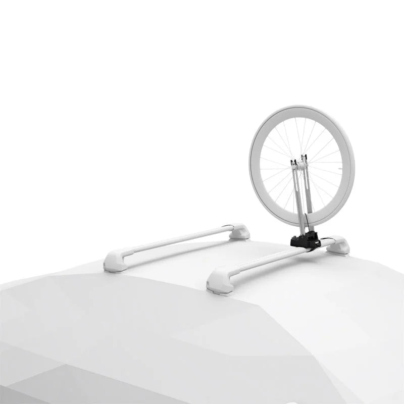 Thule Wheel-On Front Wheel Holder - Silver/Black - Side View