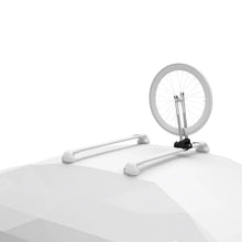 Load image into Gallery viewer, Thule Wheel-On Front Wheel Holder - Silver/Black - Side View