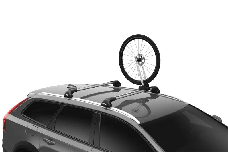 Thule Wheel-On Front Wheel Holder - Silver/Black - Back View