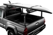 Load image into Gallery viewer, Thule Xsporter Pro Multi-Height Aluminum Truck Rack w/Load Stops &amp; Locks - Black - Back View