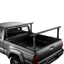 Load image into Gallery viewer, Thule Xsporter Pro Multi-Height Aluminum Truck Rack w/Load Stops &amp; Locks - Black - Installation View