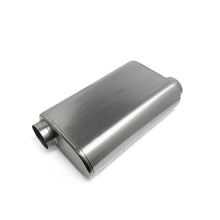 Load image into Gallery viewer, Ticon Industries 17in Overall Length 3in Thin Oval Titanium Muffler - 3in Offset In/Offset Out