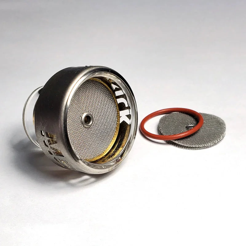 Ticon Industries Furick Cup BBW Number 16 Pyrex Cup Kit Titanium Cover - Side View