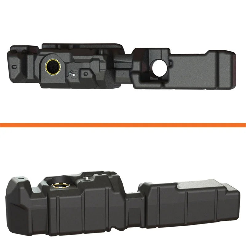 Titan Fuel Tanks 17-19 GM 2500/3500 Duramax Crew Cab Long Bed 66 Gallon XXL Mid-Ship Fuel Tank - Installation View