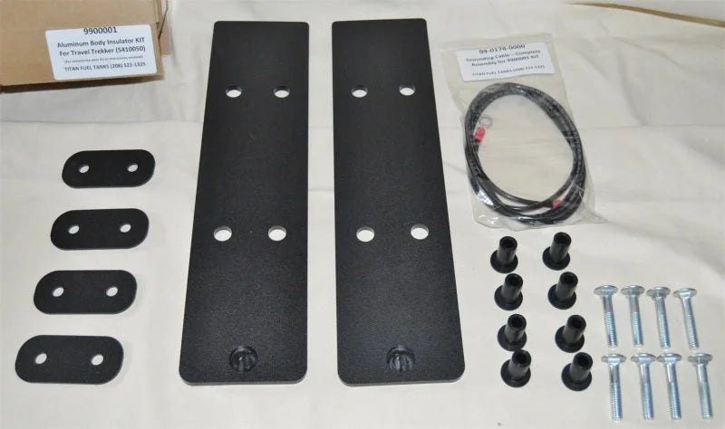 Titan Fuel Tanks 17-24 Universal Aluminum Body Insulator Kit (For use w/5410050) - Side View