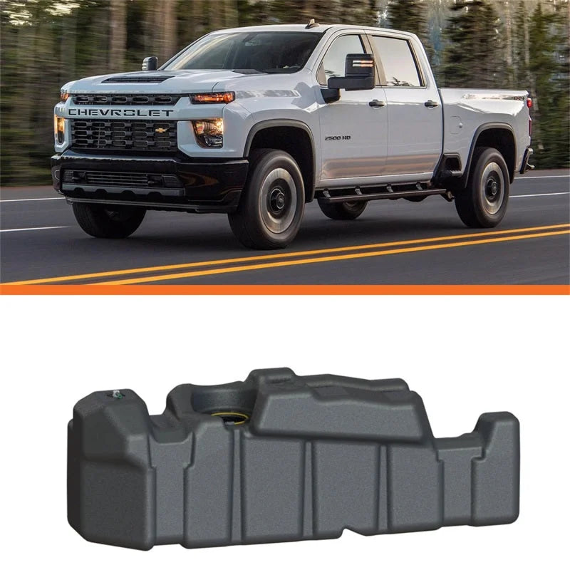 Titan Fuel Tanks 20-24 GM 2500/3500 Duramax Crew Cab Short Bed 56 Gallon XXL Mid-Ship Fuel Tank - Installation View