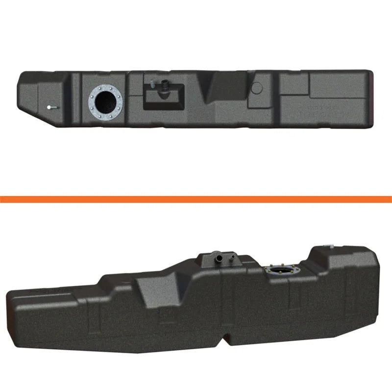 Titan Fuel Tanks 99-07 Ford F-250/F-350 PowerStroke Crew/Ext. Cab Long Bed 60 Gal. XXL Mid-Ship Tank - Back View