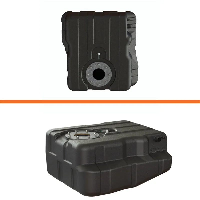 Titan Fuel Tanks 99-10 Ford F-350/F-450 Narrow Frame 40 Gallon After-Axle Utility Fuel Tank - Side View