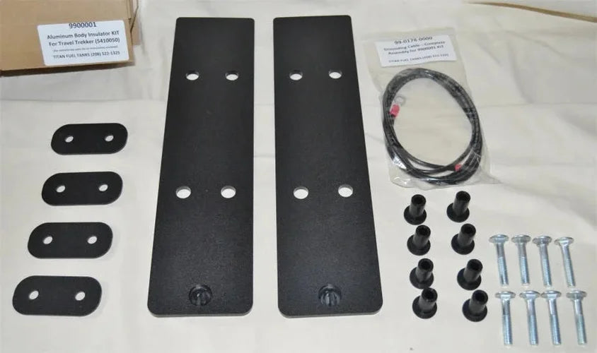 Titan Fuel Tanks 17-24 Universal Aluminum Body Insulator Kit (For use w/5410050) - Side View