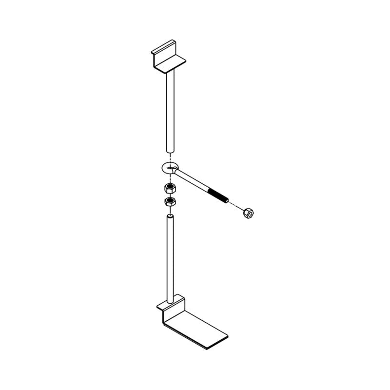 Titan Fuel Tanks Universal Spare Tire Buddy Mounting System - Side View
