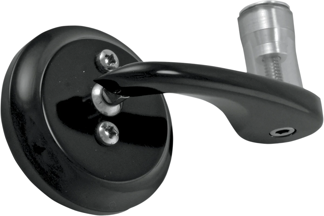 Todd's Cycle Bar-End Mirror - Black - Left - Side View