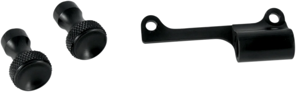 Todd's Cycle Enrichener Cable Relocation Bracket Kit with Knobs - Mikuni - Black - Main Product View