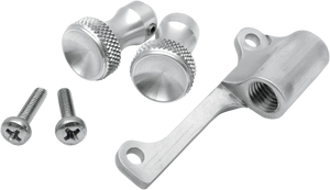 Todd's Cycle Enrichener Cable Relocation Bracket Kit with Knobs - Mikuni - Chrome - Main Product View