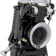 Load image into Gallery viewer, Todd's Cycle Enrichener Cable Relocation Bracket Kit with Knobs - Mikuni - Chrome - Back View