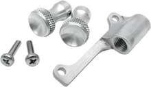 Load image into Gallery viewer, Todd's Cycle Enrichener Cable Relocation Bracket Kit with Knobs - Mikuni - Raw - Main Product View