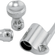 Load image into Gallery viewer, Todd's Cycle Enrichener Cable Relocation Bracket Kit with Knobs - Mikuni - Raw - Side View