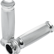 Load image into Gallery viewer, Todd's Cycle Grips - Vice - Knurled - Chrome - Main Product View