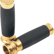 Load image into Gallery viewer, Todd's Cycle Grips - Vice - Knurled - Chrome - Side View