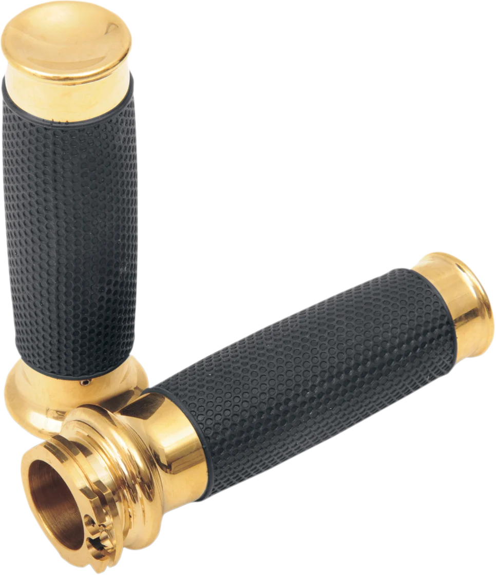 Todd's Cycle Grips - Vice - Knurled - Chrome - Side View