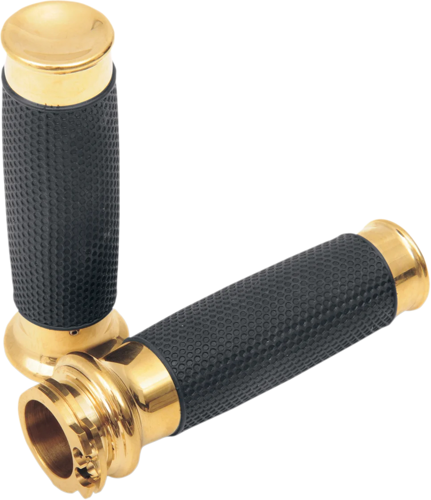 Todd's Cycle Grips - Vice - Knurled - Chrome - Side View