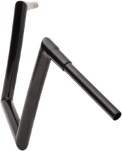 Load image into Gallery viewer, Todd's Cycle Handlebar - 1-1/2" Strip - 12" - Gloss Black - Side View