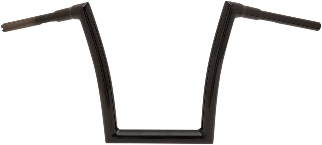 Todd's Cycle Handlebar - 1-1/2" Strip - 14" - Gloss Black - Side View