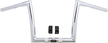 Load image into Gallery viewer, Todd's Cycle Handlebar - 10" - Chrome - Back View