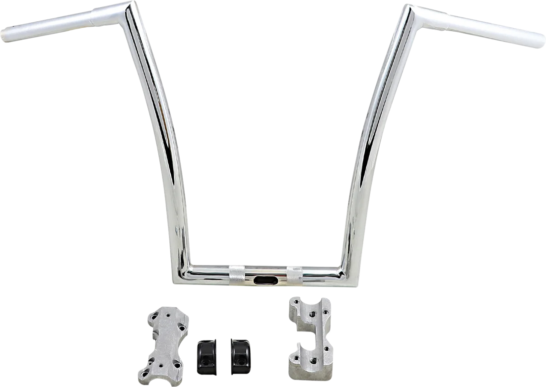 Todd's Cycle Handlebar - 17" - Chrome - Back View