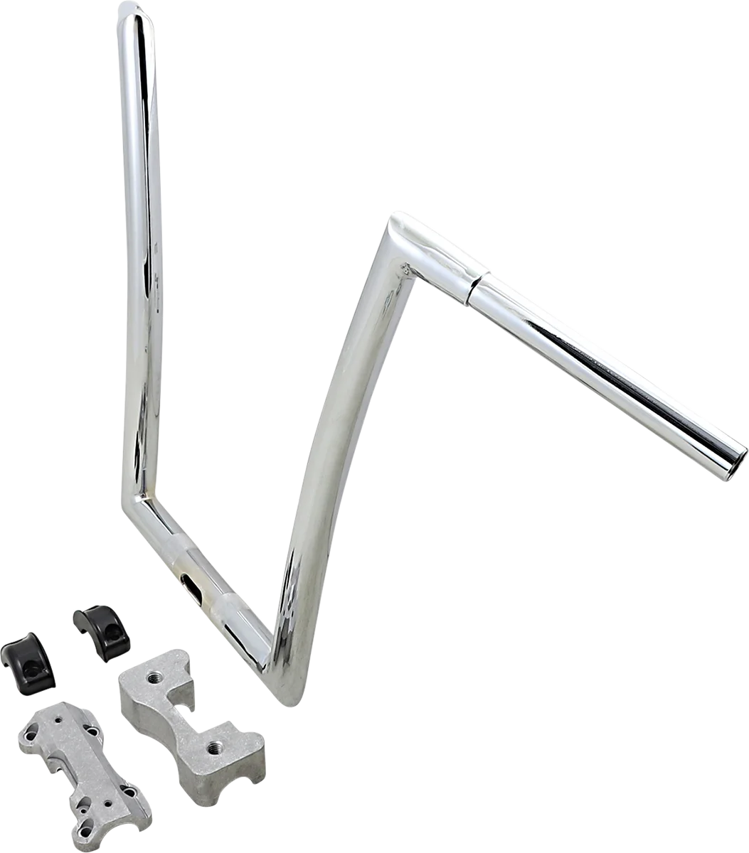 Todd's Cycle Handlebar - 17" - Chrome - Installation View