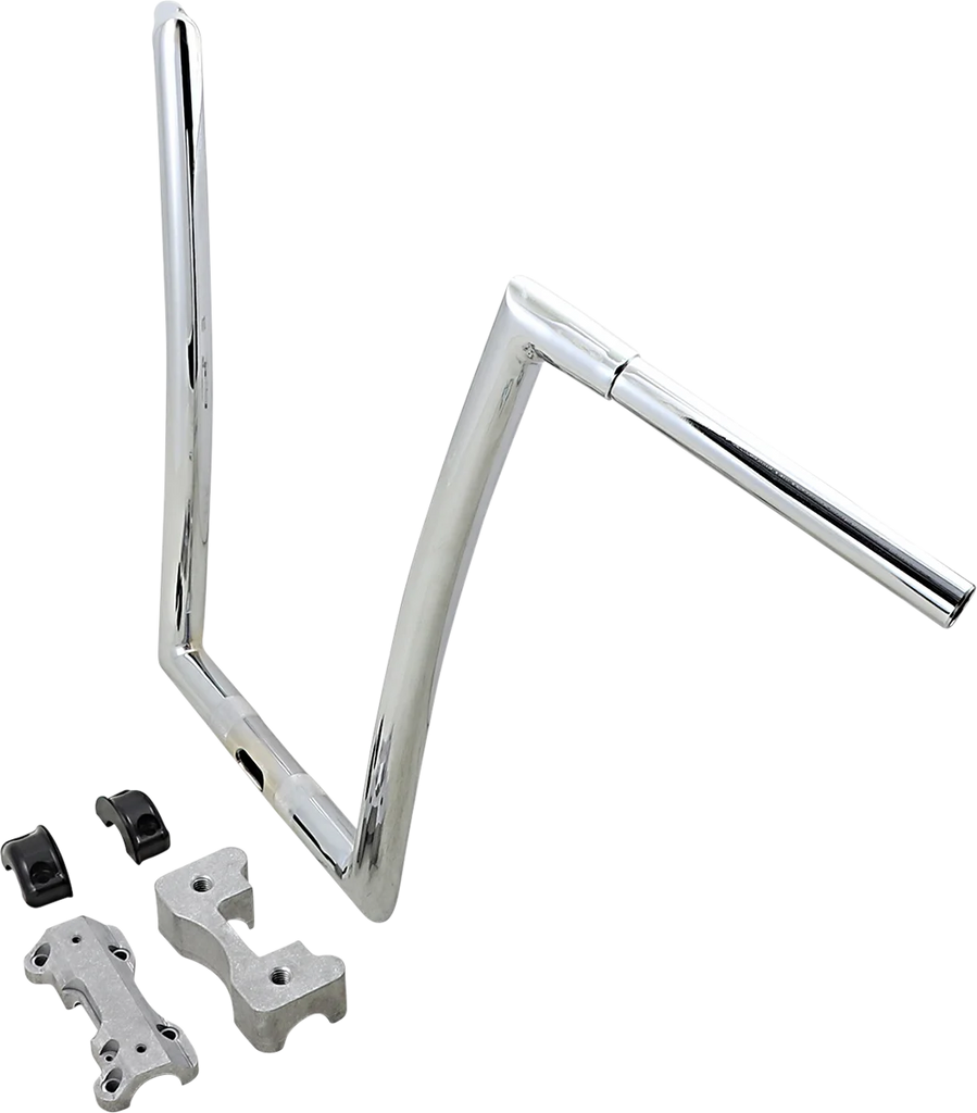 Todd's Cycle Handlebar - 17" - Chrome - Installation View