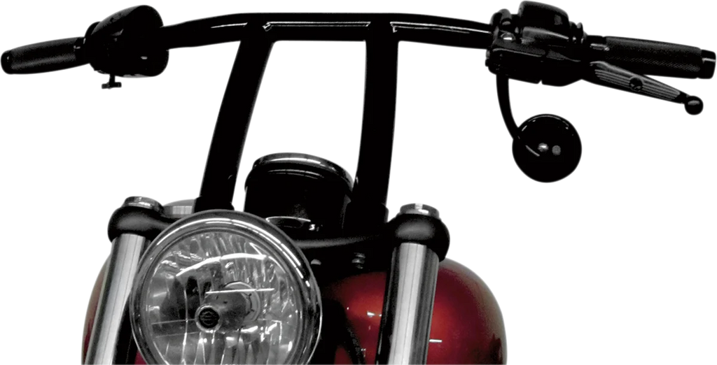 Todd's Cycle Handlebar - Backline Club - 9" - Black - Back View