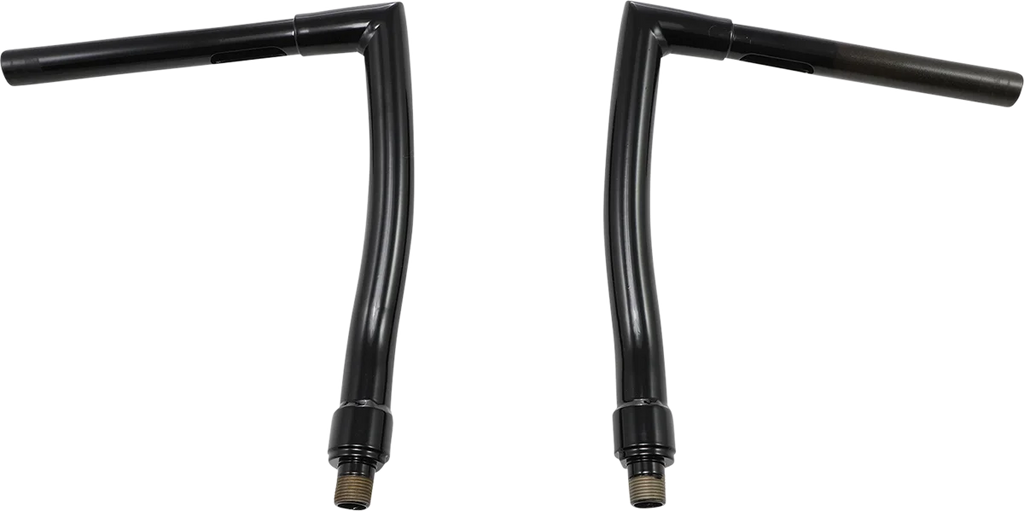 Todd's Cycle Handlebar - Strip - FXS - 1-1/4" - 12" Rise - OEM Top Tree - Black - Main Product View