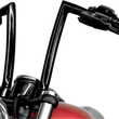 Load image into Gallery viewer, Todd's Cycle Handlebar - Strip - FXS - 1-1/4" - 12" Rise - OEM Top Tree - Black - Side View