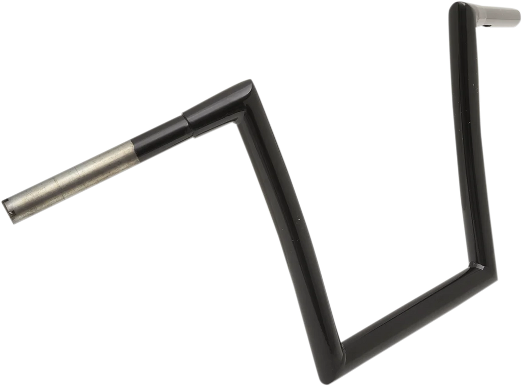 Todd's Cycle Handlebar - Strip - Fat Bobber - 1-1/4" - 12" Rise - Black - Back View