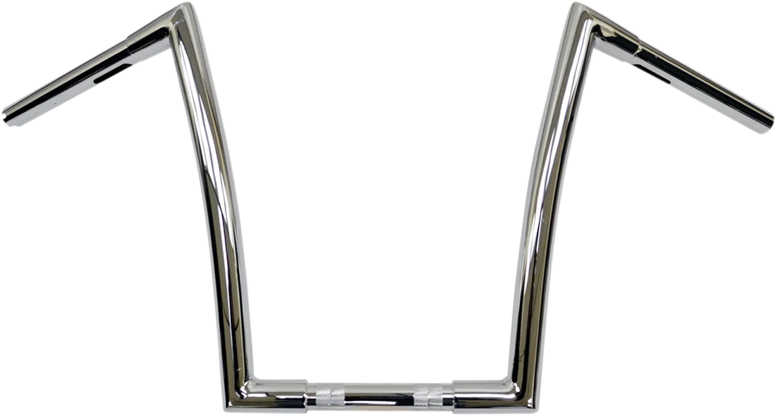 Todd's Cycle Handlebar - Strip - Fat Bobber - 1-1/4" - 17" Rise - Black - Side View