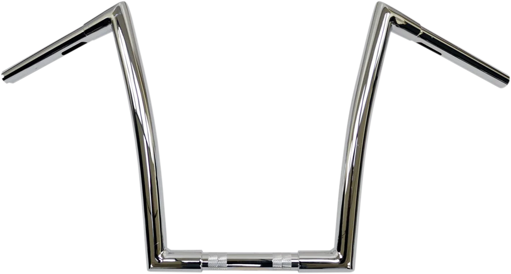 Todd's Cycle Handlebar - Strip - Springer - 1-1/4" - 14" Rise - Chrome - Side View