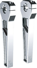 Load image into Gallery viewer, Todd's Cycle Risers - 1-1/8" Clamping - 8" Rise - Chrome - Main Product View