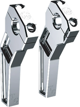 Load image into Gallery viewer, Todd's Cycle Risers - Pullback - 1-1/8" Clamping - 6" Rise - Chrome - Main Product View