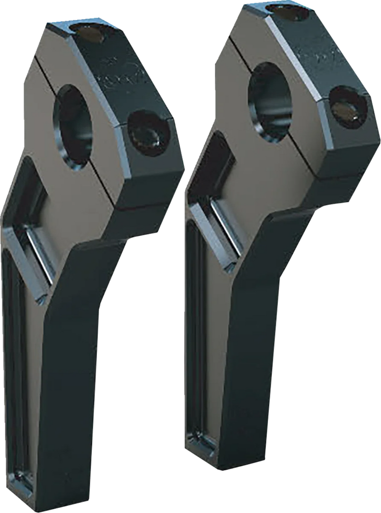 Todd's Cycle Risers - Pullback - 1" Clamping - 6" Rise - Black - Main Product View