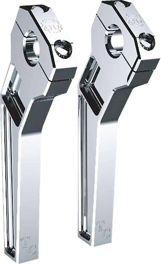 Todd's Cycle Risers - Pullback - 1" Clamping - 8" Rise - Chrome - Main Product View