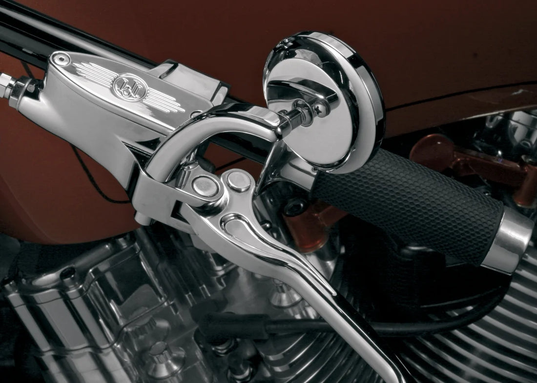 Todd's Cycle Shooter Mirror - Chrome - Left - Side View