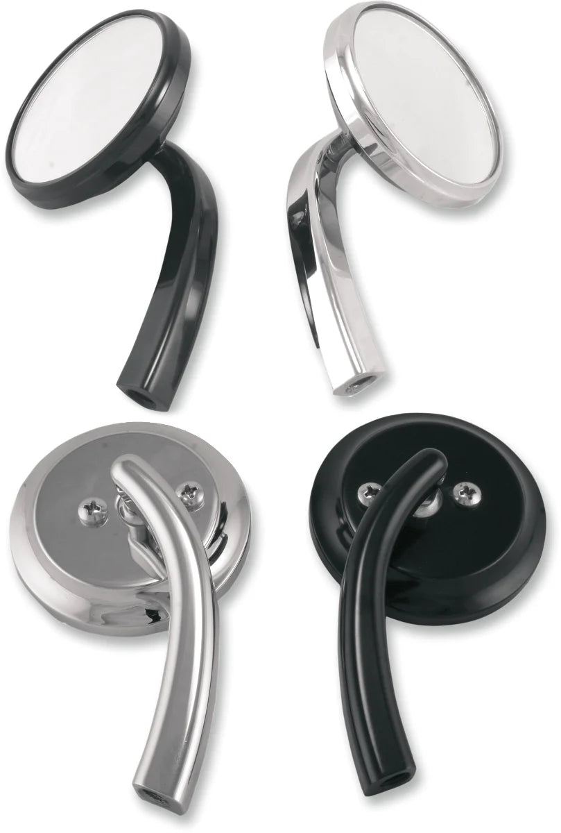 Todd's Cycle Shooter Mirror - Right - Chrome - Side View