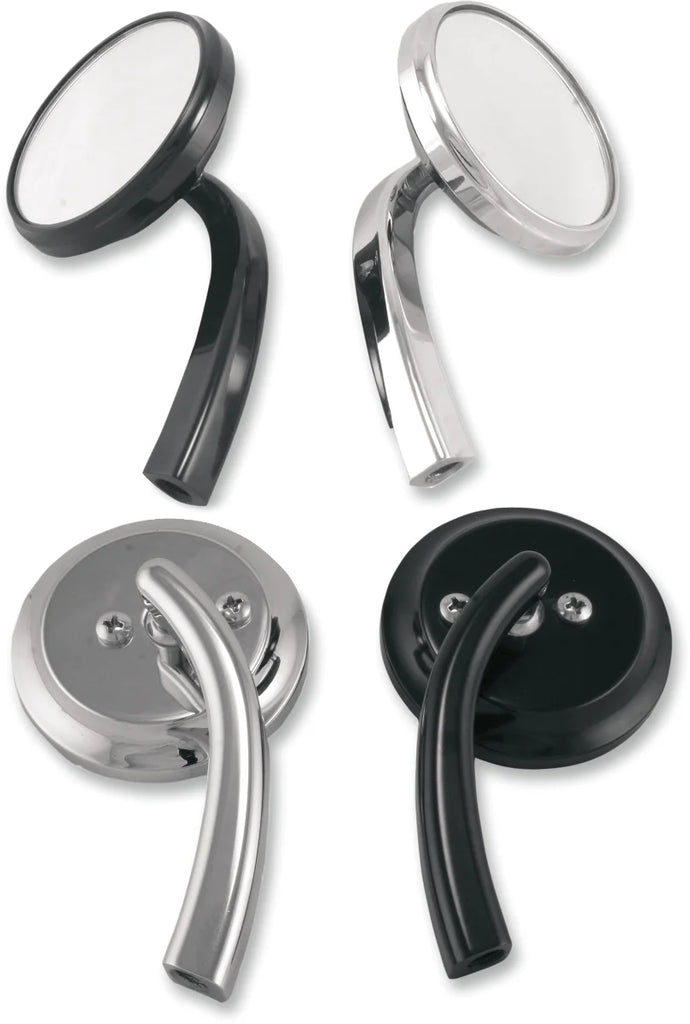 Todd's Cycle Shooter Mirror - Right - Chrome - Side View