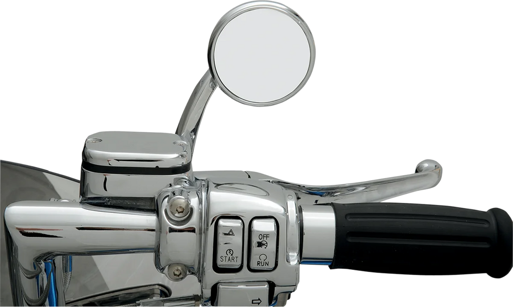 Todd's Cycle Shooter Mirror - Right - Chrome - Back View
