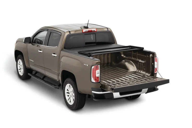 Tonno Pro 04-14 Chevy Colorado 5ft Styleside Tonno Fold Tri-Fold Tonneau Cover - Installation View