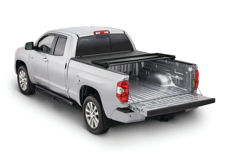 Tonno Pro 05-15 Toyota Tacoma 5ft Fleetside Tonno Fold Tri-Fold Tonneau Cover - Back View
