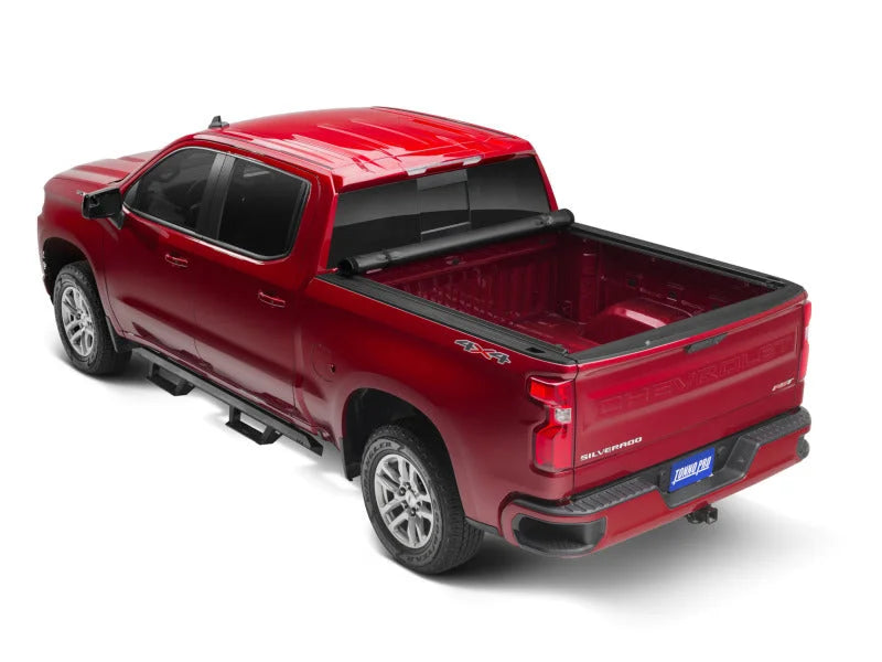 Tonno Pro 07-13 Chevy Silverado 1500 5.8ft Fleetside Lo-Roll Tonneau Cover - Installation View