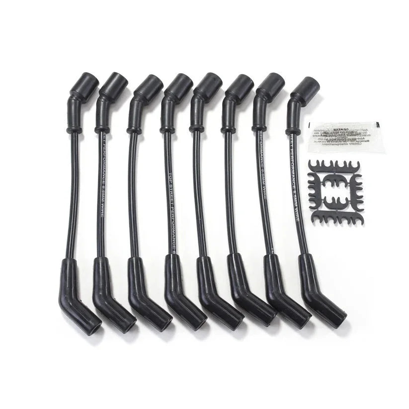 Top Street Performance 8.5mm Black Wire Set 135 Degree Boots 81028