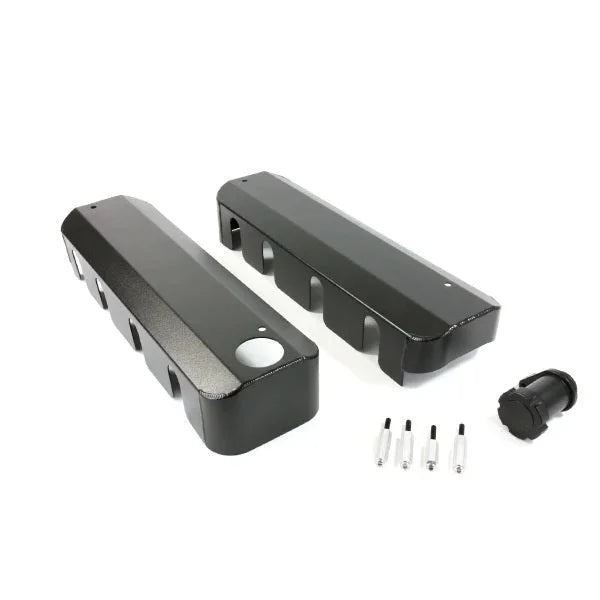 Top Street Performance Black Fab Aluminum LS Coil Covers JM8081-7BK