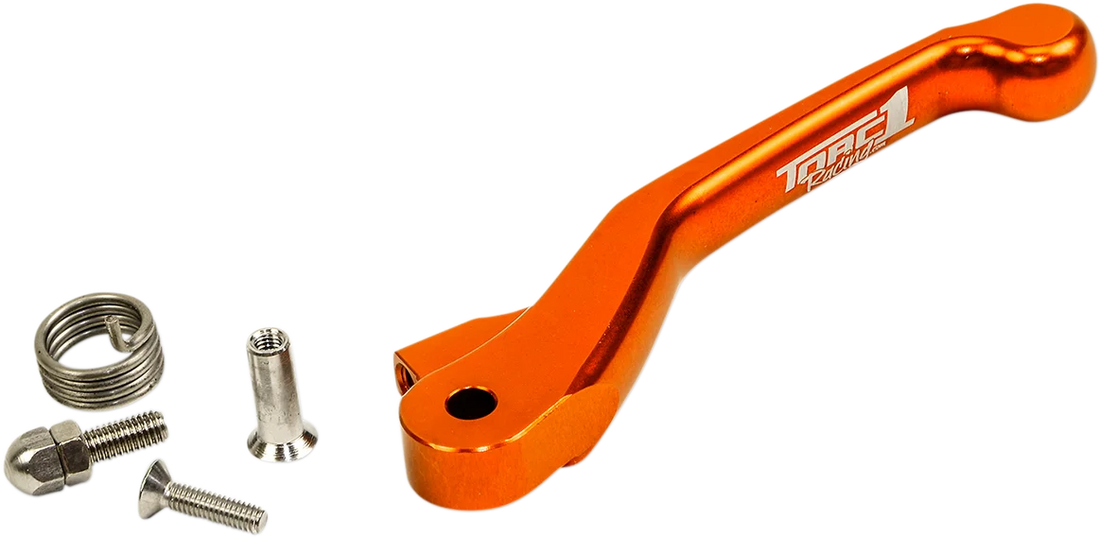 Torc1 Racing Brake Lever - Flex - Replacement - Orange - Side View